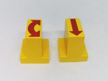 Lego Duplo képeskocka - nyíl vonat sín alkatrész csomag