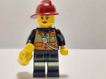 Lego City Figura - Tűzoltólány (cty0470)