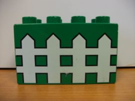 Lego Duplo képeskocka - kerítés 