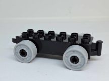 Lego Duplo utánfutó alap kapcsos fekete-szürke