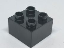 Lego Duplo 2*2 kocka (fekete)
