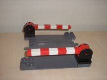 Lego Duplo átjáró (barnás szürke) + 2 sorompó