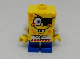 Lego Spongebob figura - Spongebob Kalóz (sisakja hiányzik) (bob032)