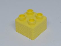 Lego Duplo kocka - szalma (v.sárga)
