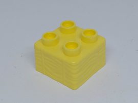 Lego Duplo kocka - szalma (v.sárga)