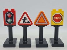   Lego Duplo Képeskocka csomag - Közlekedési táblák (egyik kocka kicsit karcos)