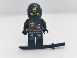 Lego Ninjago Figura - Cole (njo124) Rágott fej és láb