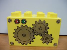 Lego Duplo képeskocka - fogaskerék (karcos)