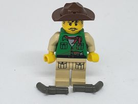 Lego Adventures figura - Johnny Thunder 7410, 7418, 7422 (adv024)