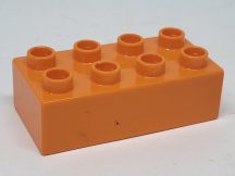 Lego Duplo 2*4 kocka (narancs)