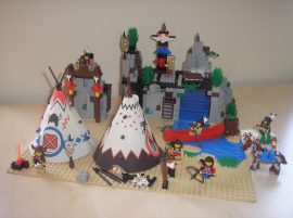 Lego System - Rapid River Village, Indián falu 6766