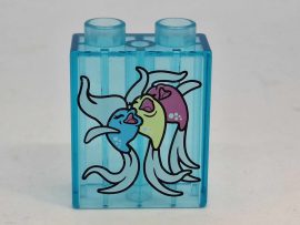 Lego Duplo átlátszó kocka - Halak (Ariel)