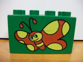 Lego Duplo képeskocka - pillangó (karcos)