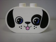 Lego Duplo képeskocka kutya fej (karcos)