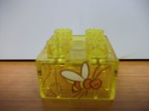 Lego Duplo átlátszó kocka - méhecske
