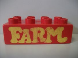 Lego Duplo képeskocka - farm (karcos)