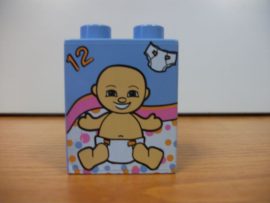 Lego Duplo képeskocka - baba (karcos)