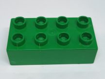 Lego Duplo 2*4 kocka (s.zöld)