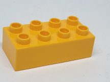 Lego Duplo 2*4 kocka (középsárga)