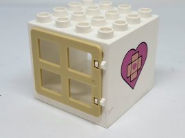  Lego Duplo ablak  (drapp keret)