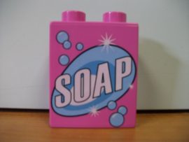 Lego Duplo képeskocka - soap (karcos)