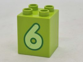 Lego Duplo Képeskocka - szám (kicsit karcos)