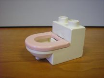 Lego Duplo Wc fehér - rózsaszín