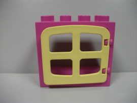 Lego Duplo ablak (halványsárga keret)
