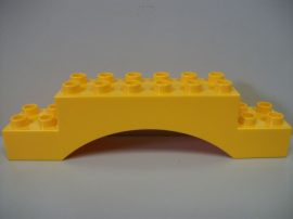 Lego Duplo íves elem (középsárga)