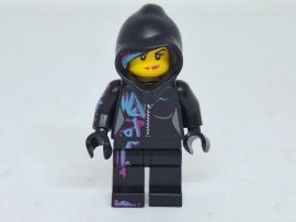 The Lego Movie figura - Wyldstyle with Hood (tlm017) (szája kicsit kopott)