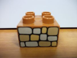 Lego Duplo képeskocka - terméskő 