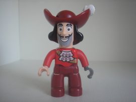 Lego Duplo ember - Hook Kapitány (láb rész elfehéredett)