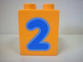 Lego Duplo képeskocka - szám (karcos)