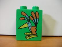  Lego Duplo képeskocka - madár (karcos)