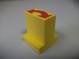 Lego Duplo képeskocka - nyíl vonat sín alkatrész