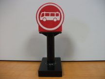 Lego Duplo képeskocka + talp (busz, karcos)