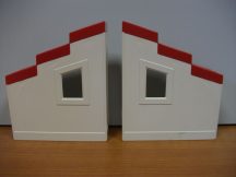 Lego Duplo Tetős fal elem (fehér) 