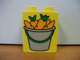 Lego Duplo képeskocka - répa (karcos,kopott)