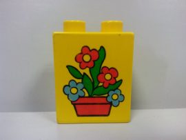 Lego Duplo képeskocka - virág (karcos)