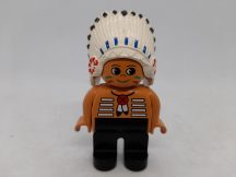 Lego Duplo ember - indián (fekete)