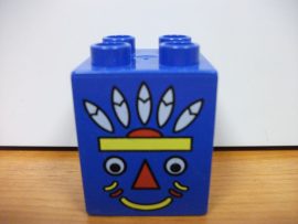 Lego Duplo képeskocka  - indiános kocka
