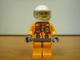 Lego Town figura - Coast Guard helikopter parti őrség (cty411)