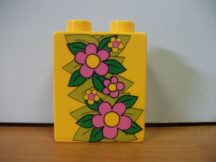 Lego Duplo képeskocka - virág (karcos)