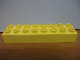 Lego Duplo 2*8 kocka  (pár pöttye kicsit sérült)