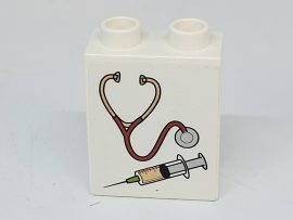 Lego Duplo képeskocka -  injekció(matricás)