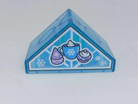 Lego Duplo Képeskocka - Tea party 10920-as szettből  (átlátszó) (jégvarázsos)