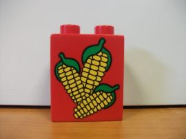 Lego Duplo képeskocka - kukorica (karcos)