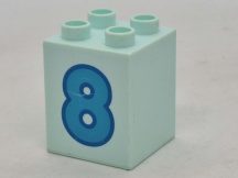 Lego Duplo Képeskocka - szám (kicsit karcos)