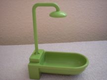 Lego Duplo kád+zuhany matt zöld 