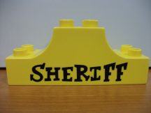 Lego Duplo képeskocka - sheriff (karcos,kopott)
